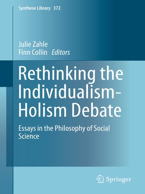 cover image of Rethinking the Individualism-Holism Debate